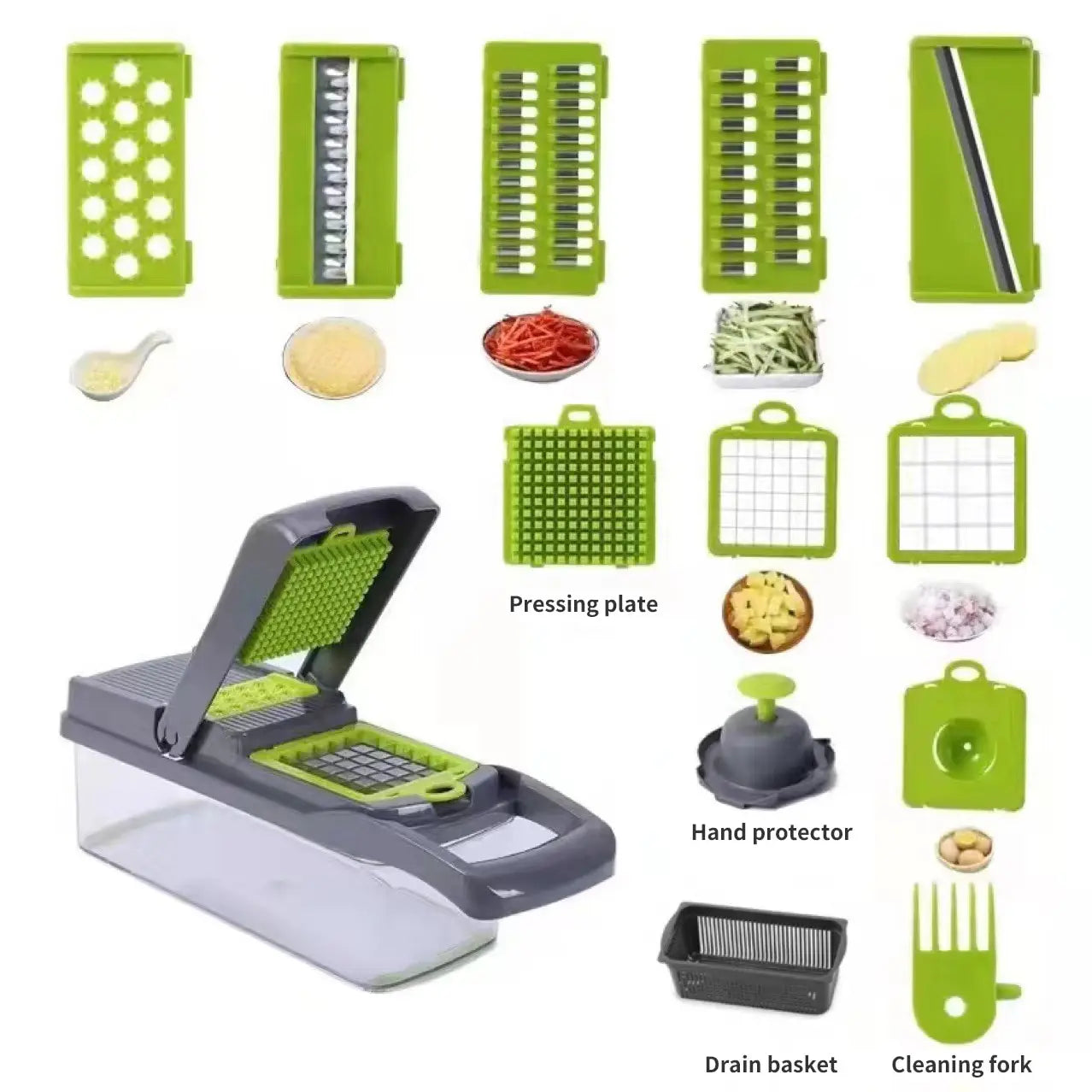 FreshCut™ – Multifunctional Vegetable Chopper 12-in-1 for Quick & Easy Meals