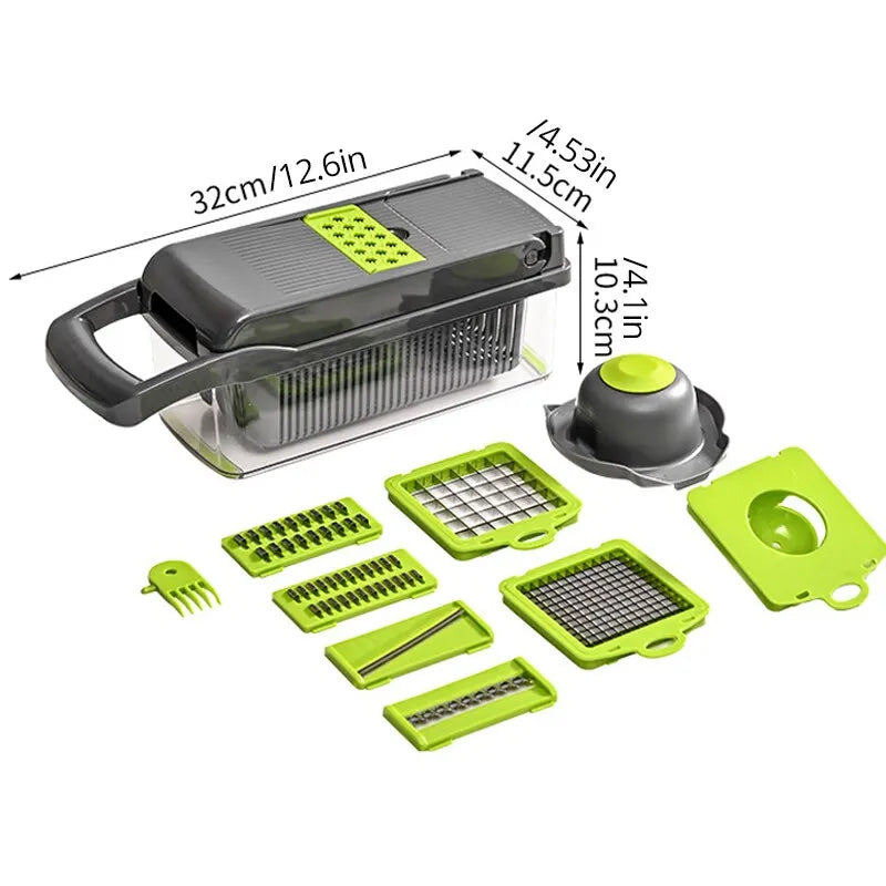 FreshCut™ – Multifunctional Vegetable Chopper 12-in-1 for Quick & Easy Meals
