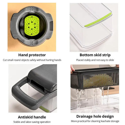 FreshCut™ – Multifunctional Vegetable Chopper 12-in-1 for Quick & Easy Meals